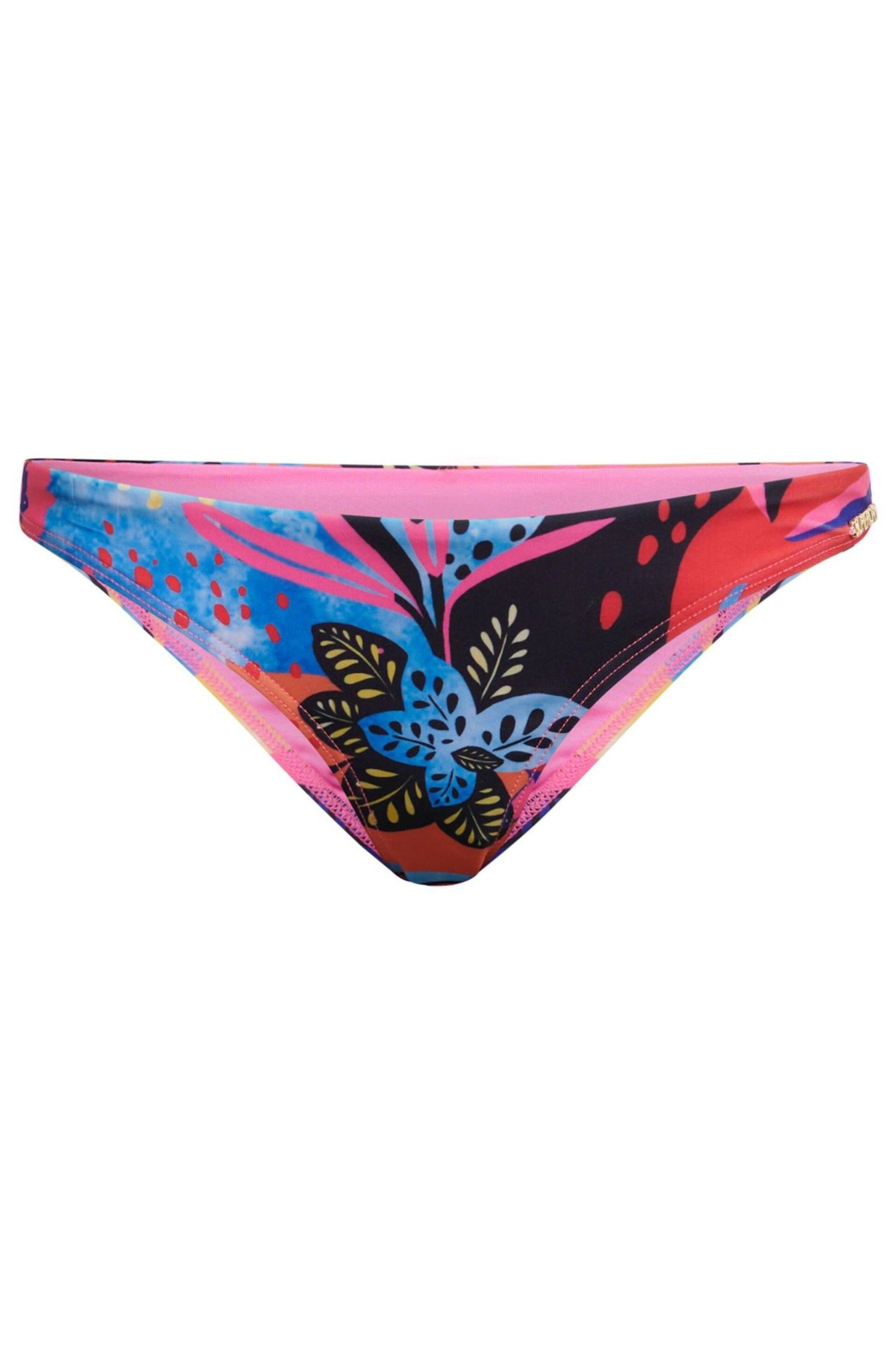 Superdry Blue Tropical Cheeky Bikini Bottoms - Image 5 of 5