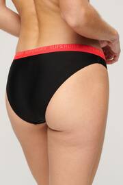 Superdry Black Elastic Classic Bikini Bottoms - Image 4 of 5