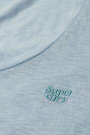 Superdry Light Blue Essential Logo 90s T-Shirt - Image 5 of 6