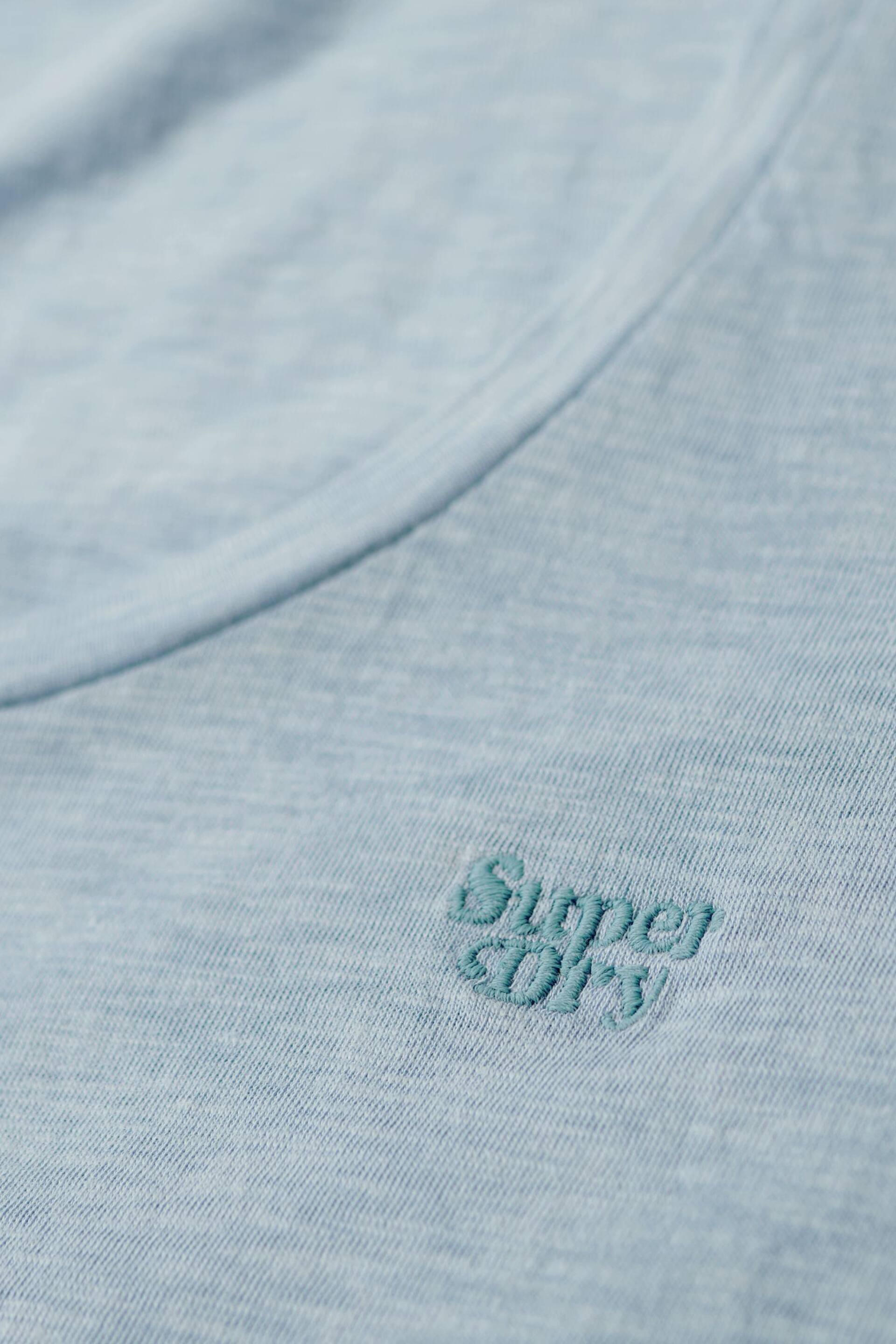 Superdry Light Blue Essential Logo 90s T-Shirt - Image 5 of 6