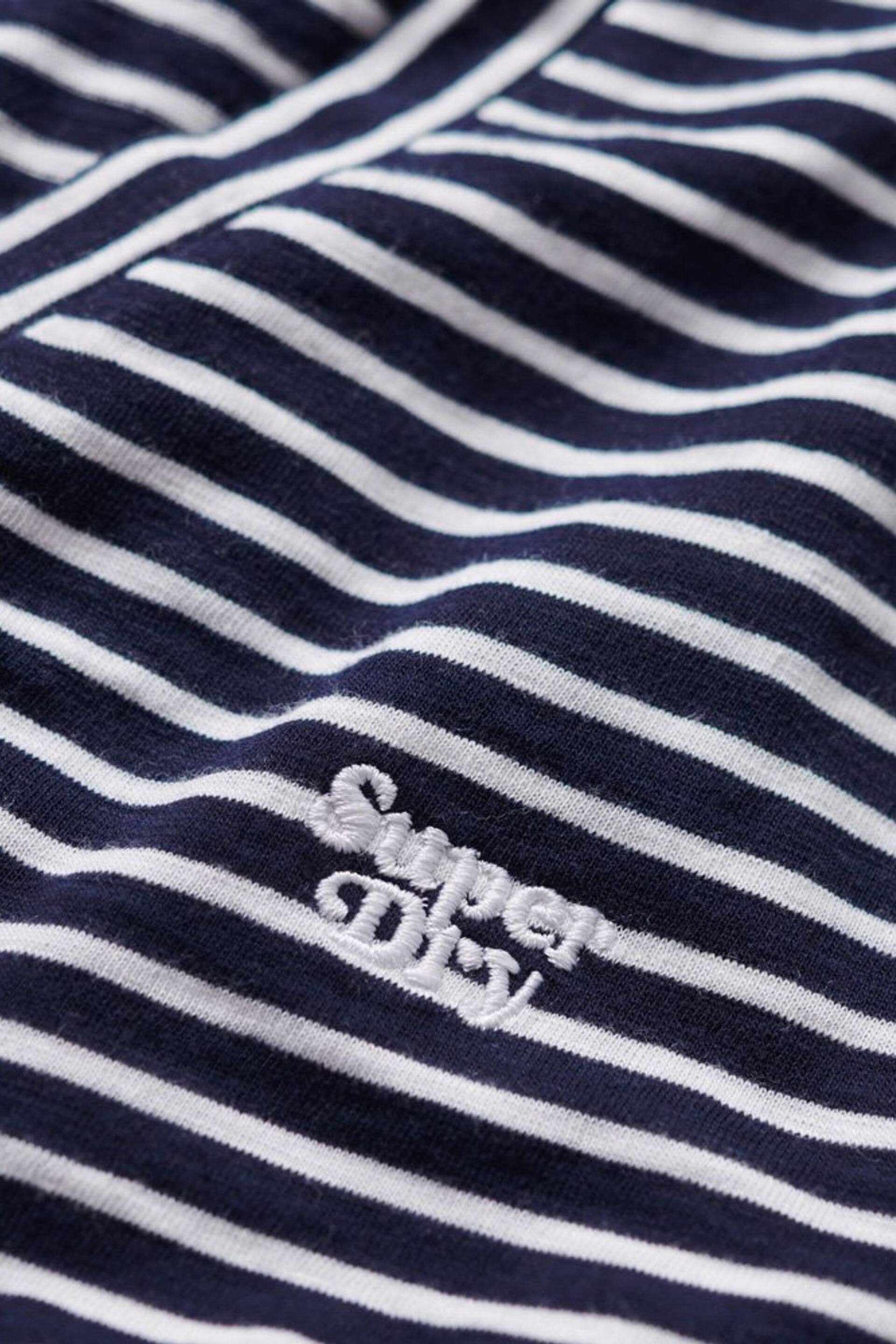 Superdry Blue Studios Slub EMB V-Neck T-Shirt - Image 5 of 5