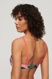 Superdry Pink Tropical Bandeau Bikini Top - Image 3 of 7