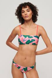 Superdry Pink Tropical Bandeau Bikini Top - Image 5 of 7