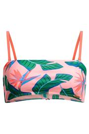 Superdry Pink Tropical Bandeau Bikini Top - Image 7 of 7