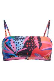 Superdry Blue Tropical Bandeau Bikini Top - Image 6 of 6