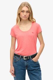 Superdry Orange Scoop Neck T-shirt - Image 1 of 6