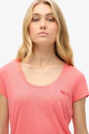 Superdry Orange Scoop Neck T-shirt - Image 2 of 6