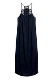 Superdry Blue Lace Halter Maxi Beach Dress - Image 4 of 5