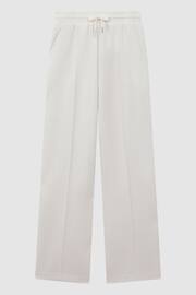 Reiss Ivory Jemma Drawstring Wide Leg Joggers - Image 2 of 5