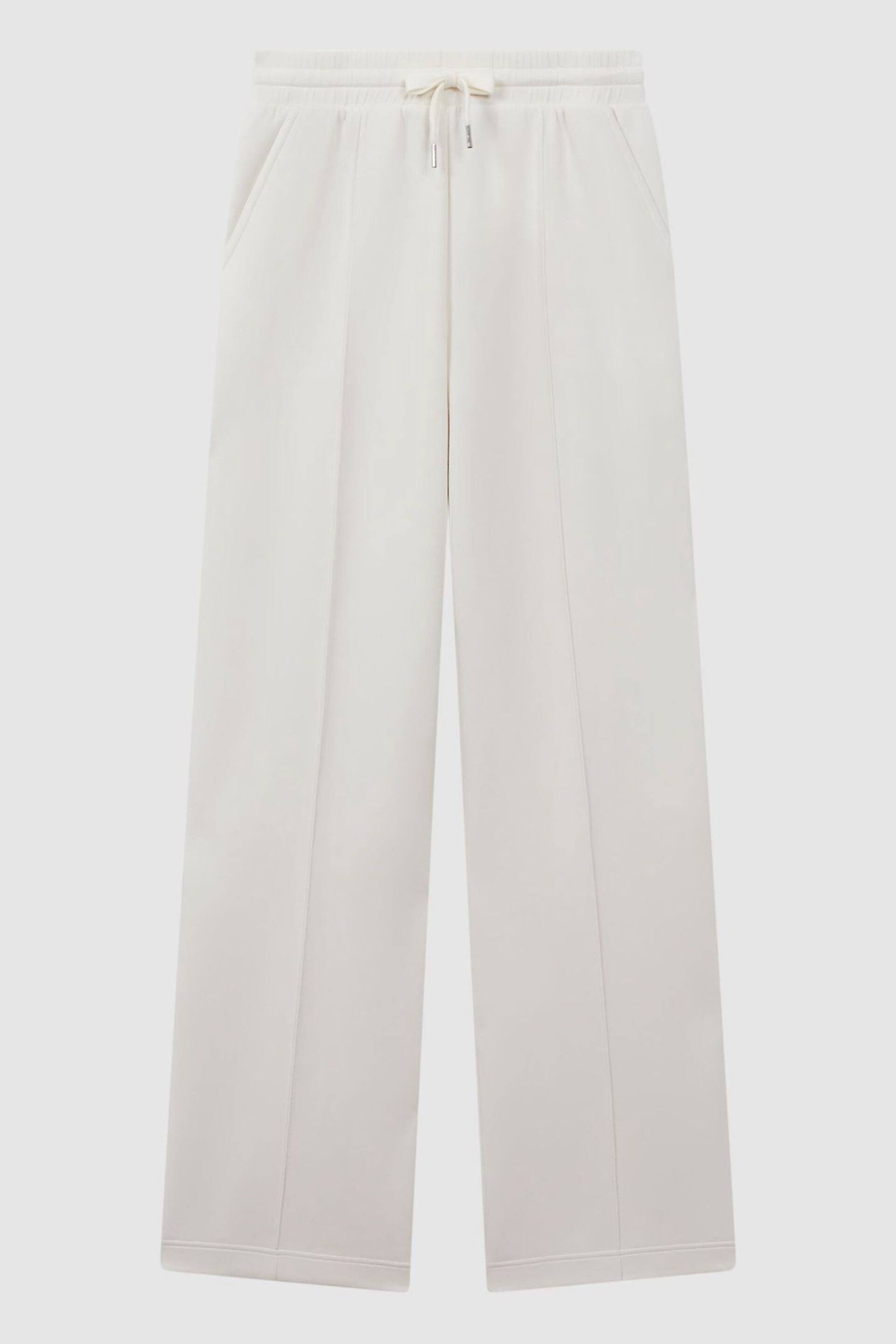 Reiss Ivory Jemma Drawstring Wide Leg Joggers - Image 2 of 5