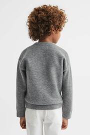 Reiss Grey Multi Lewis Junior Wool Blend Crew Neck Jumper - Image 5 of 6