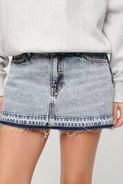 Superdry Blue Denim Mini Skirt - Image 1 of 1