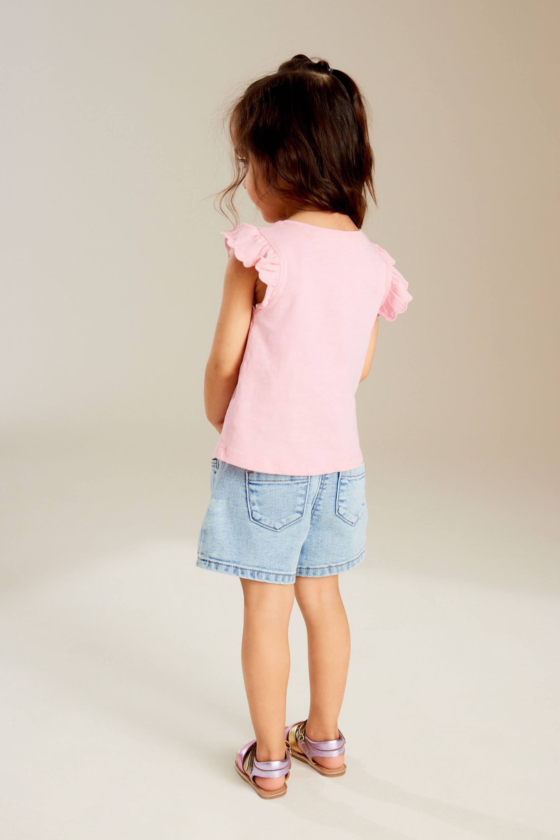 Pink Scallop Vest (3mths-7yrs) - Image 3 of 7