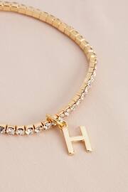 Gold Tone H Initial Bracelet - Image 2 of 4