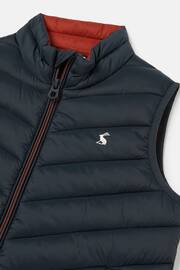 Joules Crofton Navy Blue Packable Padded Gilet - Image 3 of 6