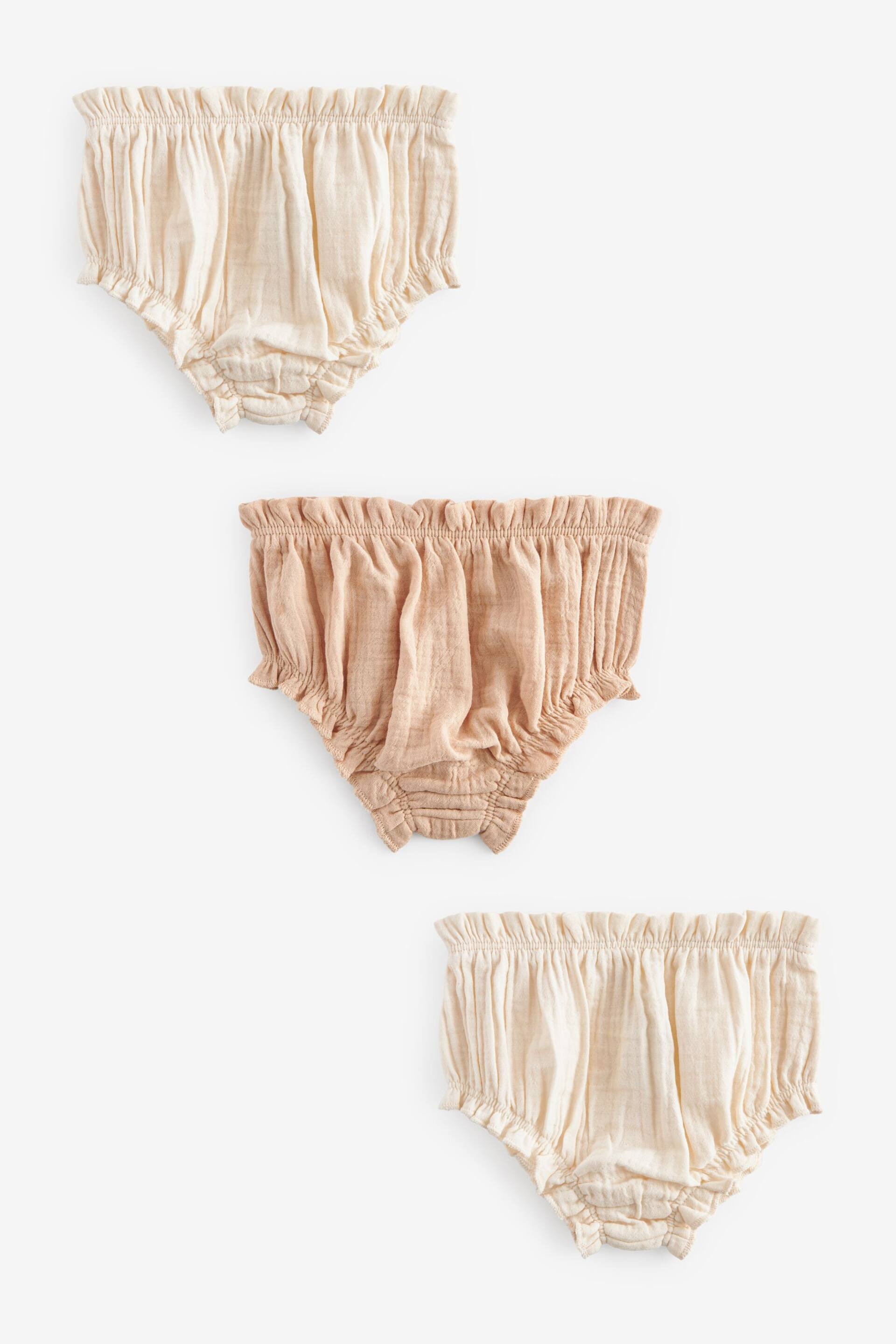 Neutral Baby Knickers 3 Pack (0mths-2yrs) - Image 1 of 2