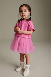 Bright Pink T-Shirt and Skirt Set (3mths-7yrs) - Image 2 of 7