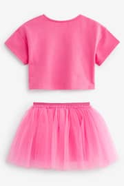 Bright Pink T-Shirt and Skirt Set (3mths-7yrs) - Image 6 of 7