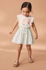 Blue Unicorn Frill Dress (3mths-7yrs) - Image 2 of 7