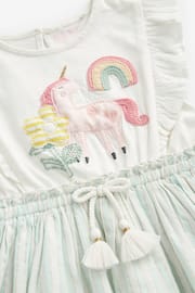 Blue Unicorn Frill Dress (3mths-7yrs) - Image 6 of 7