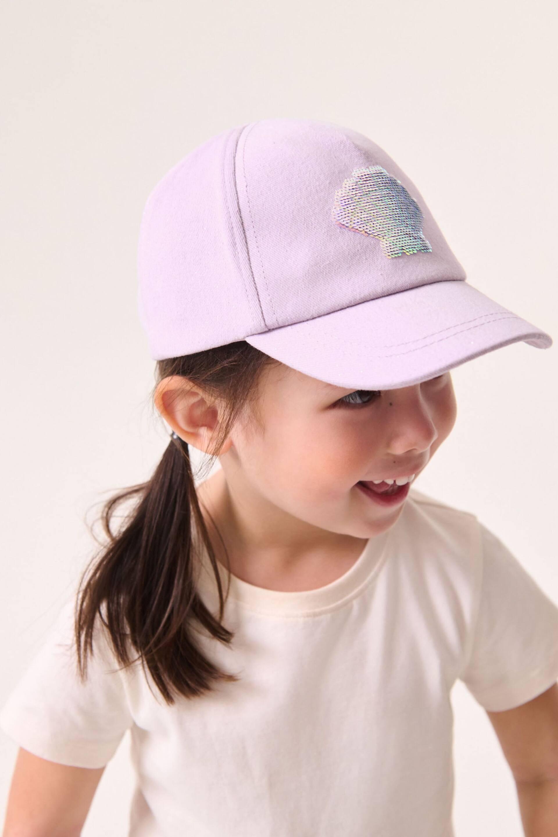 Pink Shell Sequin Cap (1-13yrs) - Image 3 of 3