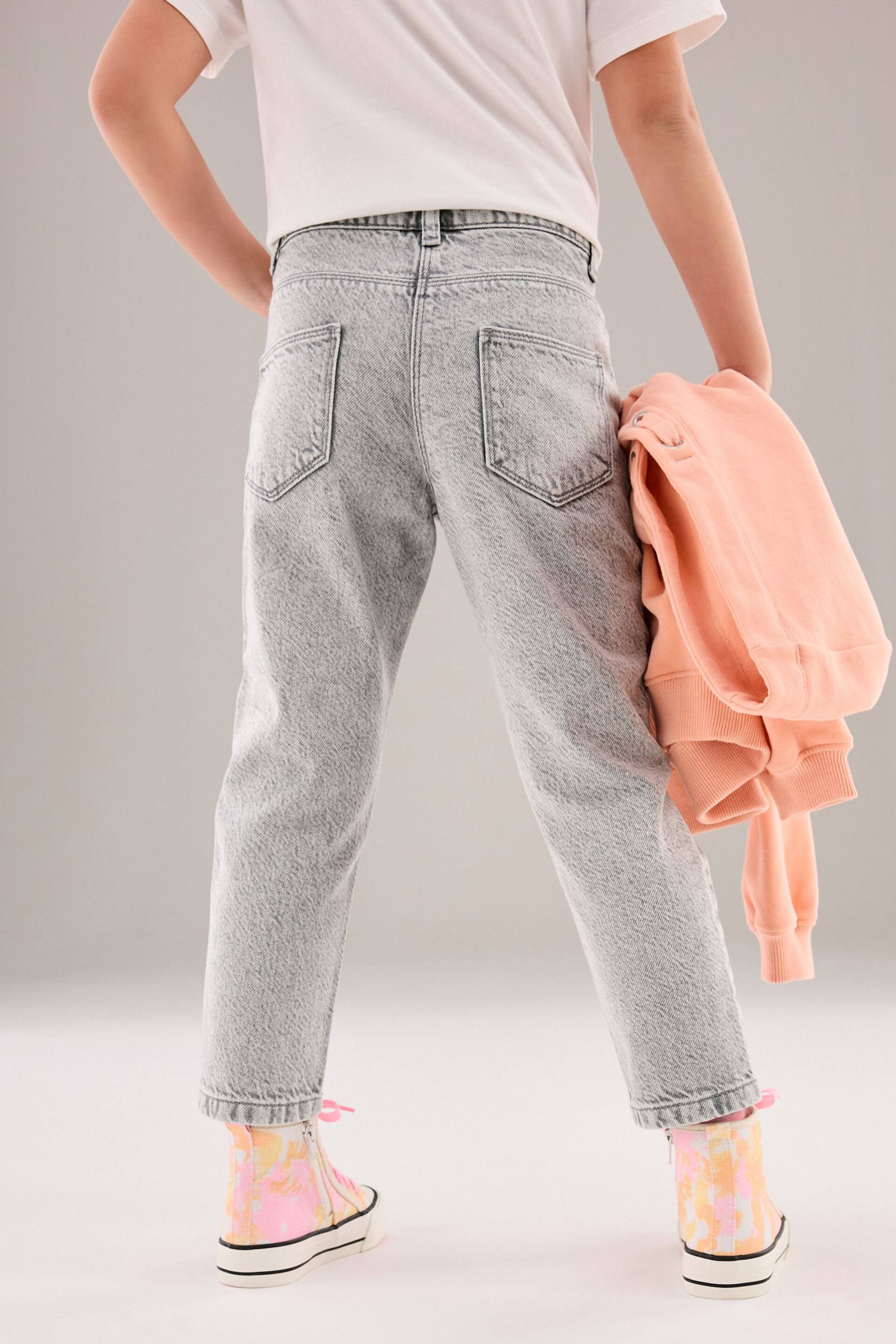 Grey Distressed Mom Jeans (3-16yrs) - Image 3 of 7