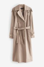 Neutral Shower Resistant Trench Coat - Image 6 of 8