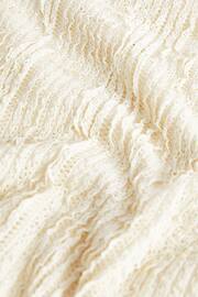 Cream Bandeau Textured Midi Dress - Image 5 of 5