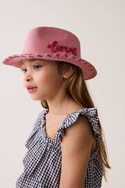 Pink Cowgirl Wide Brim Hat (3-16yrs) - Image 1 of 3