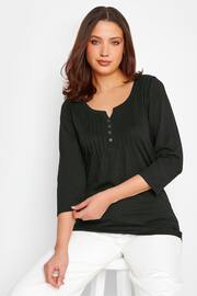 Long Tall Sally Black Henley Top - Image 4 of 7