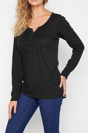 Long Tall Sally Black Henley Top - Image 6 of 7