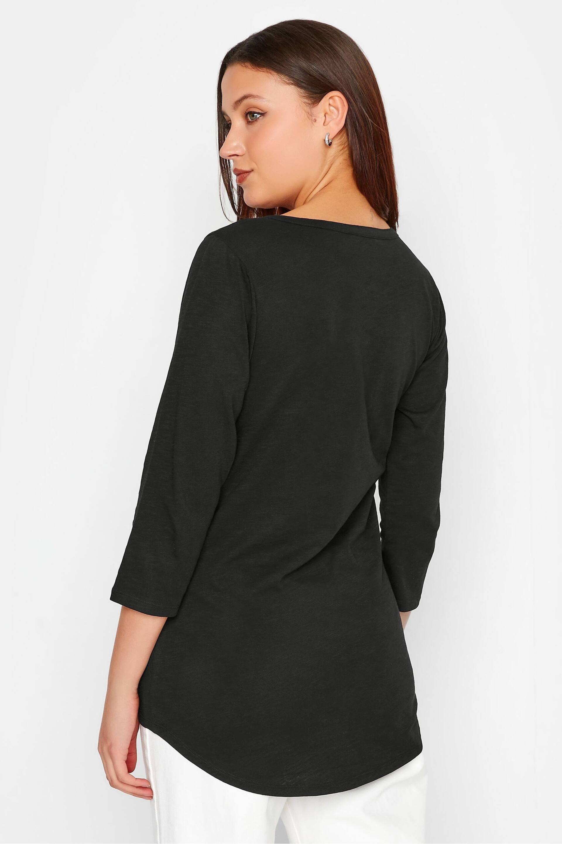 Long Tall Sally Black Henley Top - Image 7 of 7