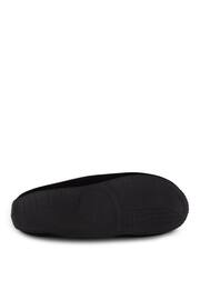 Totes Black Isotoner Airtex Suedette Mules Slippers - Image 5 of 5