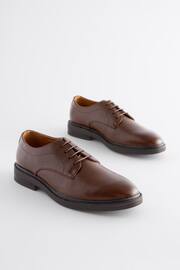 Brown Chunky Sole Derby Shoes - Image 2 of 7