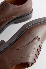 Brown Chunky Sole Derby Shoes - Image 6 of 7