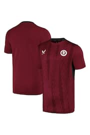 Castore Red Aston Villa Players Training Top - Image 1 of 3