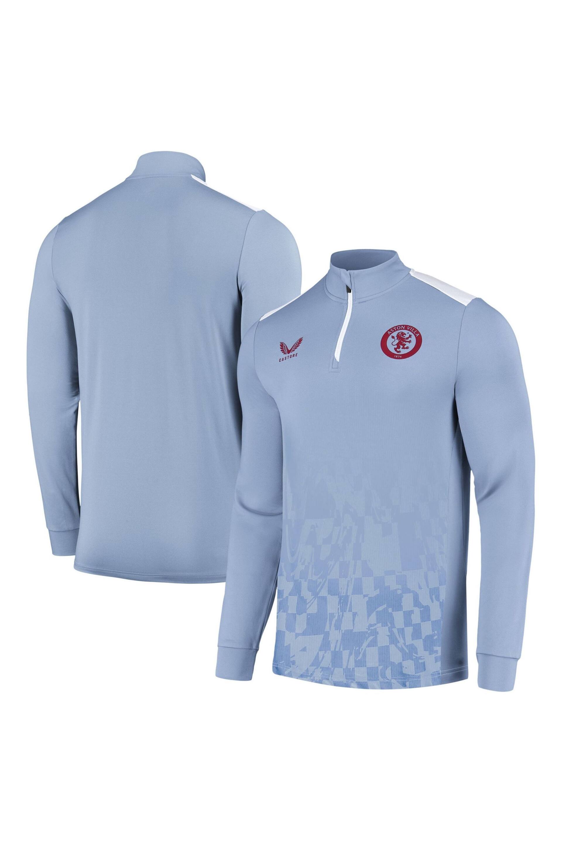 Castore Blue Aston Villa Away Match Day Blue  Midlayer Top - Image 1 of 3