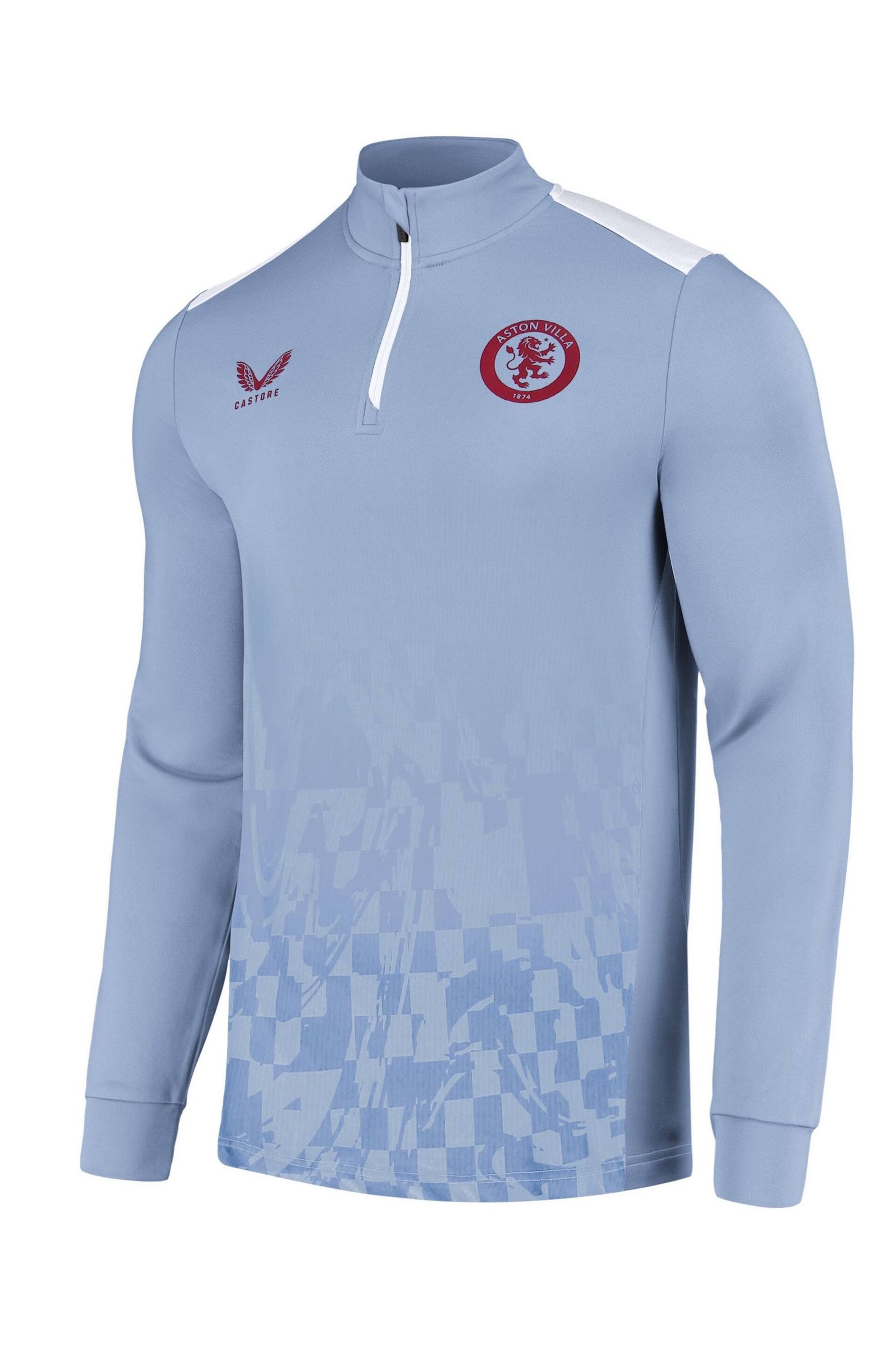 Castore Blue Aston Villa Away Match Day Blue  Midlayer Top - Image 2 of 3