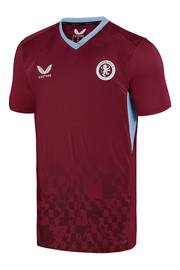 Castore Red Aston Villa Home Match Day Top - Image 2 of 3