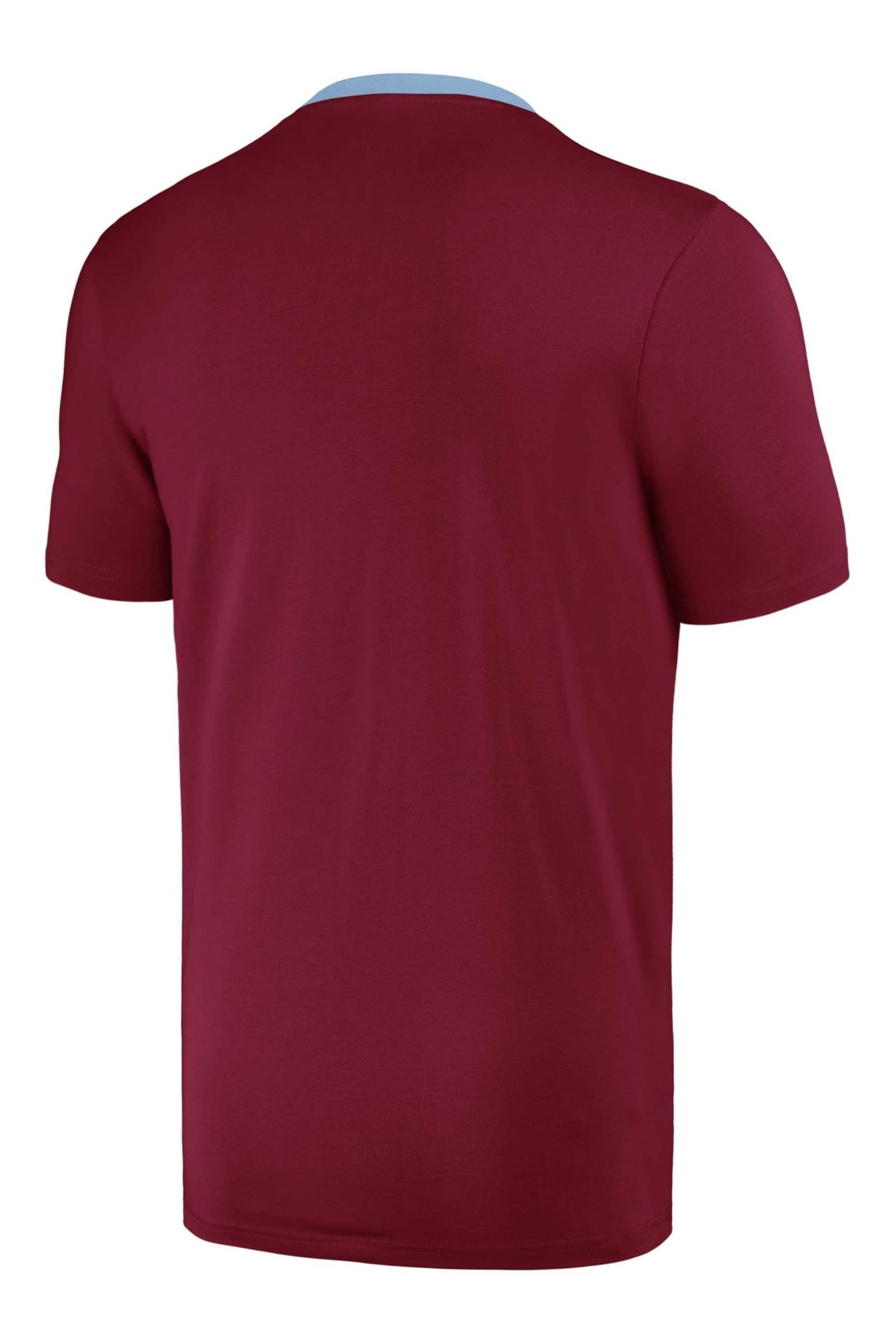 Castore Red Aston Villa Home Match Day Top - Image 3 of 3
