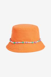 Orange Beaded Bucket Hat (3-16yrs) - Image 1 of 2