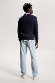 Tommy Hilfiger Blue Classic Cable Sweater - Image 2 of 5
