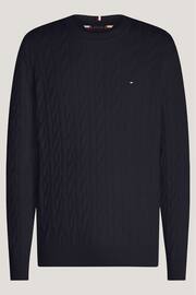 Tommy Hilfiger Blue Classic Cable Sweater - Image 5 of 5