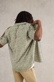 White Stuff Green Shoal Printed Shirt - Image 2 of 7