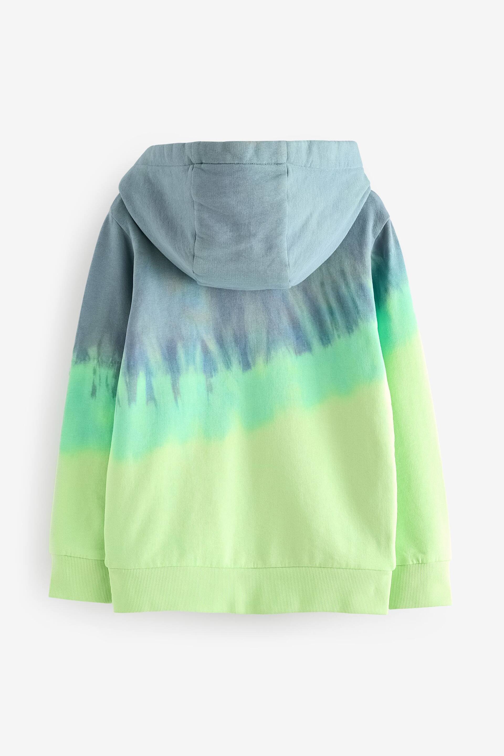 Neon Neon Tie Dye Zip Through Hoodie (3-16yrs) - Image 2 of 3