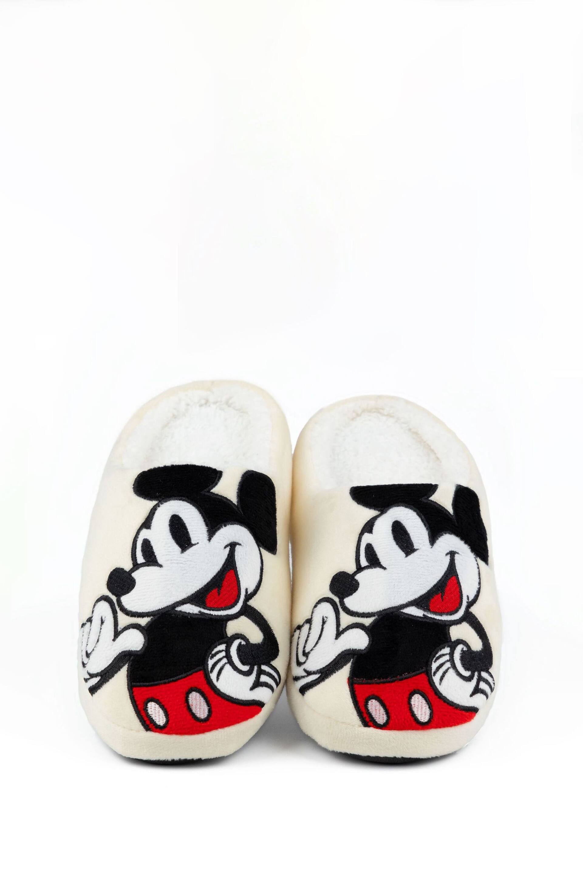 Vanilla Underground Cream Mickey Mouse Womens Mule Slippers - Image 4 of 6