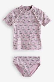 Lilac Purple Floral Sunsafe Swim Set (3mths-16yrs) - Image 6 of 9