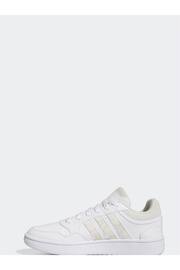 adidas White Originals Hoops 3 Trainers - Image 2 of 8