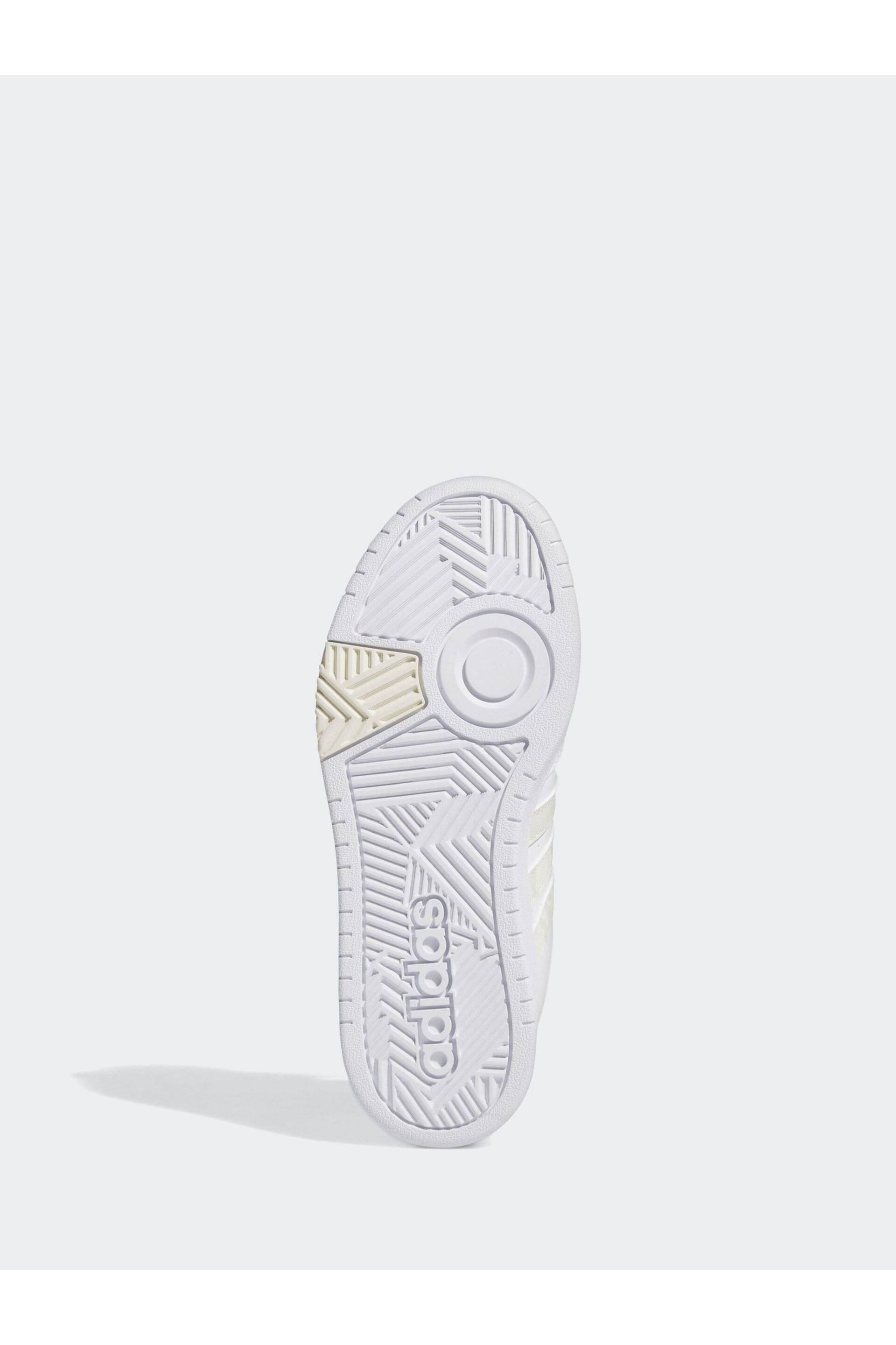 adidas White Originals Hoops 3 Trainers - Image 6 of 8