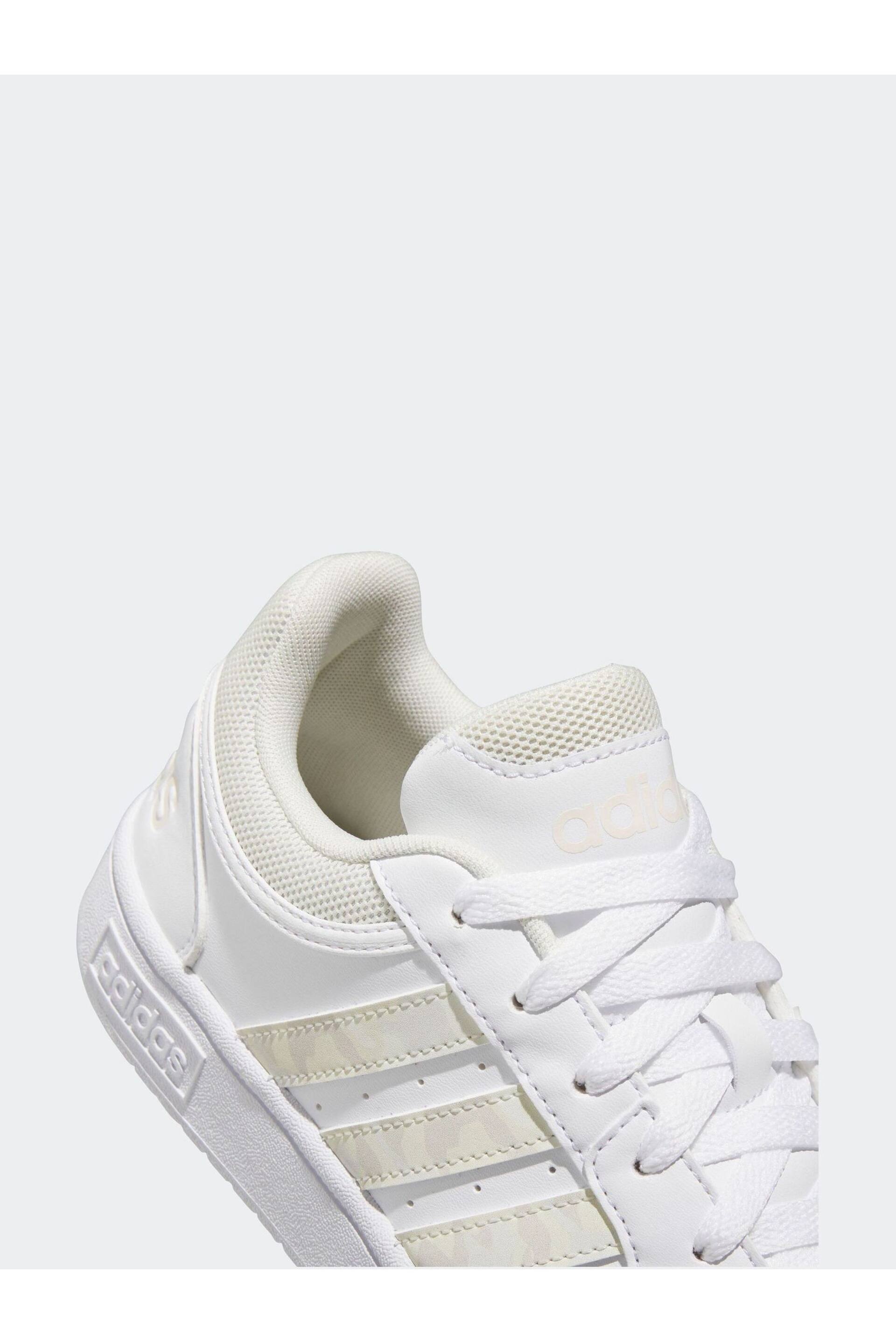 adidas White Originals Hoops 3 Trainers - Image 7 of 8